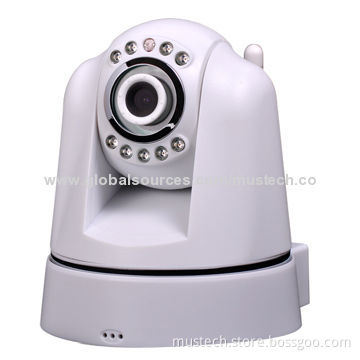 Night Vision Wi-Fi IP Camera with Plug-and-play Function, Two-way Audio Monitoring